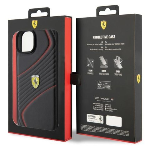 Ferrari FEHCP15MPTWK iPhone 15 Plus / 14 Plus 6.7" czarny/black hardcase Twist Metal Logo