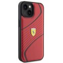 Ferrari FEHCP15SPTWR iPhone 15 / 14 / 13 6.1" czerwony/red hardcase Twist Metal Logo