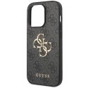 Guess GUHCP15X4GMGGR iPhone 15 Pro Max 6.7" szary/grey hardcase 4G Big Metal Logo