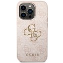 Guess GUHCP15L4GMGPI iPhone 15 Pro 6.1" różowy/pink hardcase 4G Big Metal Logo