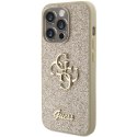 Guess GUHCP15LHG4SGD iPhone 15 Pro 6.1" złoty/gold hardcase Glitter Script Big 4G