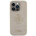 Guess GUHCP15LHG4SGD iPhone 15 Pro 6.1" złoty/gold hardcase Glitter Script Big 4G