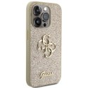 Guess GUHCP15LHG4SGD iPhone 15 Pro 6.1" złoty/gold hardcase Glitter Script Big 4G