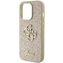 Guess GUHCP15LHG4SGD iPhone 15 Pro 6.1" złoty/gold hardcase Glitter Script Big 4G