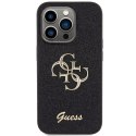 Guess GUHCP15LHG4SGK iPhone 15 Pro 6.1" czarny/black hardcase Glitter Script Big 4G