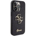 Guess GUHCP15LHG4SGK iPhone 15 Pro 6.1" czarny/black hardcase Glitter Script Big 4G