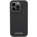 Guess GUHCP15LP4EPMK iPhone 15 Pro 6.1" czarny/black hardcase Leather 4G Stamped