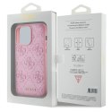 Guess GUHCP15LP4EPMP iPhone 15 Pro 6.1" różowy/pink hardcase Leather 4G Stamped