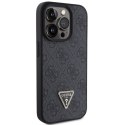 Guess GUHCP15LP4TDPK iPhone 15 Pro 6.1" czarny/black hardcase Leather 4G Diamond Triangle