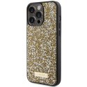 Guess GUHCP15LPFGSBSD iPhone 15 Pro 6.1" żółty/yellow hardcase Rhinestone Metal Logo