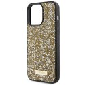 Guess GUHCP15LPFGSBSD iPhone 15 Pro 6.1" żółty/yellow hardcase Rhinestone Metal Logo