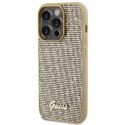 Guess GUHCP15LPMSDGSD iPhone 15 Pro 6.1" złoty/gold hardcase Disco Metal Script