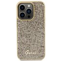 Guess GUHCP15LPMSDGSD iPhone 15 Pro 6.1" złoty/gold hardcase Disco Metal Script