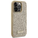 Guess GUHCP15LPMSDGSD iPhone 15 Pro 6.1" złoty/gold hardcase Disco Metal Script