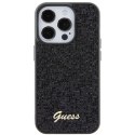 Guess GUHCP15LPMSDGSK iPhone 15 Pro 6.1" czarny/black hardcase Disco Metal Script