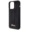 Guess GUHCP15LPSFDGSK iPhone 15 Pro 6.1" czarny/black hardcase Sequin Script Metal