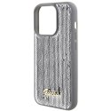 Guess GUHCP15LPSFDGSS iPhone 15 Pro 6.1" srebrny/silver hardcase Sequin Script Metal