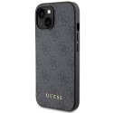 Guess GUHCP15MG4GFGR iPhone 15 Plus 6.7" szary/grey hard case 4G Metal Gold Logo