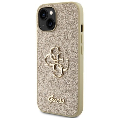 Guess GUHCP15MHG4SGD iPhone 15 Plus 6.7" złoty/gold hardcase Glitter Script Big 4G