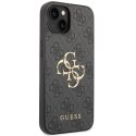 Guess GUHCP15S4GMGGR iPhone 15 6.1" szary/grey hardcase 4G Big Metal Logo