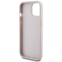 Guess GUHCP15SG4GFPI iPhone 15 6.1" różowy/pink hard case 4G Metal Gold Logo