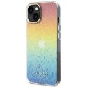 Guess GUHCP15SHDECMI iPhone 15 6.1" wielokolorowy hardcase IML Faceted Mirror Disco Iridescent