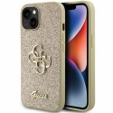 Guess GUHCP15SHG4SGD iPhone 15 6.1" złoty/gold hardcase Glitter Script Big 4G