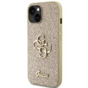 Guess GUHCP15SHG4SGD iPhone 15 6.1" złoty/gold hardcase Glitter Script Big 4G