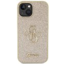 Guess GUHCP15SHG4SGD iPhone 15 6.1" złoty/gold hardcase Glitter Script Big 4G