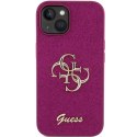 Guess GUHCP15SHG4SGU iPhone 15 6.1" fioletowy/purple hardcase Glitter Script Big 4G