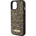 Guess GUHCP15SPFGSBSD iPhone 15 6.1" żółty/yellow hardcase Rhinestone Metal Logo