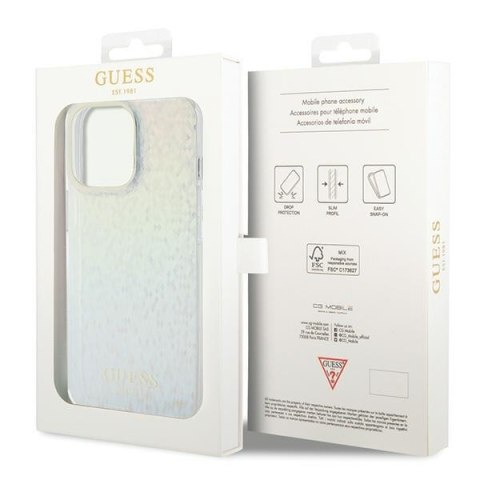 Guess GUHCP15XHDECMI iPhone 15 Pro Max 6.7" wielokolorowy hardcase IML Faceted Mirror Disco Iridescent