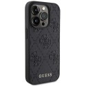 Guess GUHCP15XP4EPMK iPhone 15 Pro Max 6.7" czarny/black hardcase Leather 4G Stamped