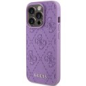 Guess GUHCP15XP4EPMU iPhone 15 Pro Max 6.7" fioletowy/light purple hardcase Leather 4G Stamped