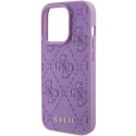 Guess GUHCP15XP4EPMU iPhone 15 Pro Max 6.7" fioletowy/light purple hardcase Leather 4G Stamped