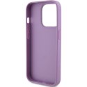 Guess GUHCP15XP4EPMU iPhone 15 Pro Max 6.7" fioletowy/light purple hardcase Leather 4G Stamped