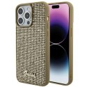 Guess GUHCP15XPMSDGSD iPhone 15 Pro Max 6.7" złoty/gold hardcase Disco Metal Script