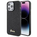 Guess GUHCP15XPMSDGSK iPhone 15 Pro Max 6.7" czarny/black hardcase Disco Metal Script