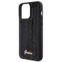 Guess GUHCP15XPSFDGSK iPhone 15 Pro Max 6.7" czarny/black hardcase Sequin Script Metal