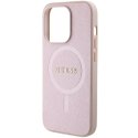 Guess GUHMP15XPSAHMCP iPhone 15 Pro Max 6.7" różowy/pink hardcase Saffiano MagSafe