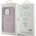 Guess GUHMP15XPSAHMCP iPhone 15 Pro Max 6.7" różowy/pink hardcase Saffiano MagSafe