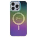 Guess GUHMP15LHITSK iPhone 15 Pro 6.1" czarny/black hardcase IML Iridescent MagSafe