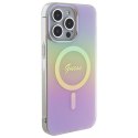 Guess GUHMP15LHITSP iPhone 15 Pro 6.1" różowy/pink hardcase IML Iridescent MagSafe