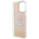 Guess GUHMP15LHITSP iPhone 15 Pro 6.1" różowy/pink hardcase IML Iridescent MagSafe