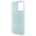 Guess GUHMP15LHITSQ iPhone 15 Pro 6.1" turkusowy/turquoise hardcase IML Iridescent MagSafe