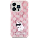 Karl Lagerfeld KLHCP15XHNCMKLP iPhone 15 Pro Max 6.7" różowy/pink hardcase Monogram Choupette