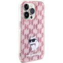 Karl Lagerfeld KLHCP15XHNCMKLP iPhone 15 Pro Max 6.7" różowy/pink hardcase Monogram Choupette