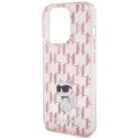 Karl Lagerfeld KLHCP15XHNCMKLP iPhone 15 Pro Max 6.7" różowy/pink hardcase Monogram Choupette