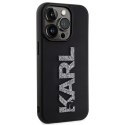 Karl Lagerfeld KLHCP15L3DMBKCK iPhone 15 Pro 6.1" czarny/black hardcase 3D Rubber Glitter Logo