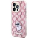 Karl Lagerfeld KLHCP15LHNCMKLP iPhone 15 Pro 6.1" różowy/pink hardcase Monogram Choupette